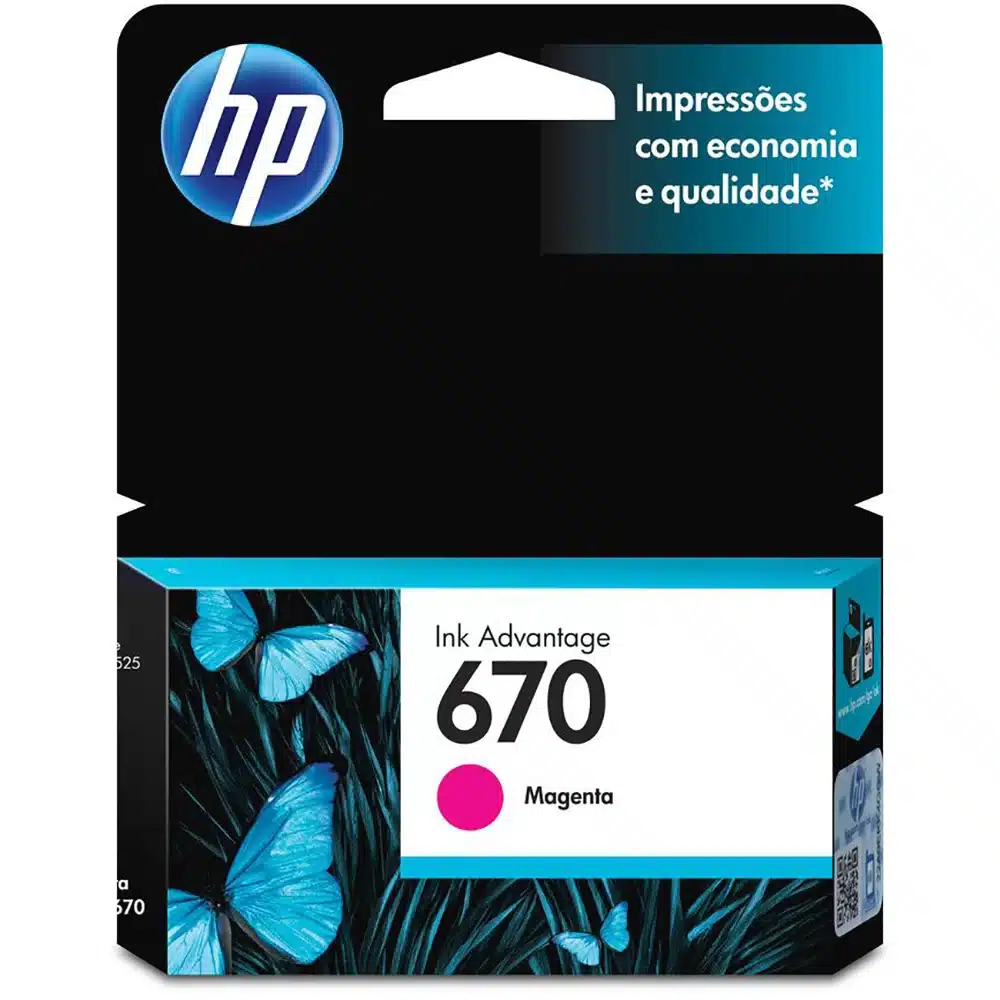 Cartucho HP 670 magenta original