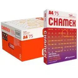 PAPEL SULFITE A4 CHAMEX, 75g, 210MMx297MM, CAIXA COM 10 RESMAS - 5000 Folhas — H&H Suprimentos Corporativos