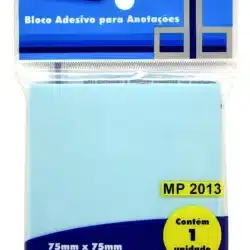 BLOCO ADESIVO ANOTAÇÕES AZUL 75MMX75MM MASTERPRINT 100 FOLHAS — H&H Suprimentos Corporativos