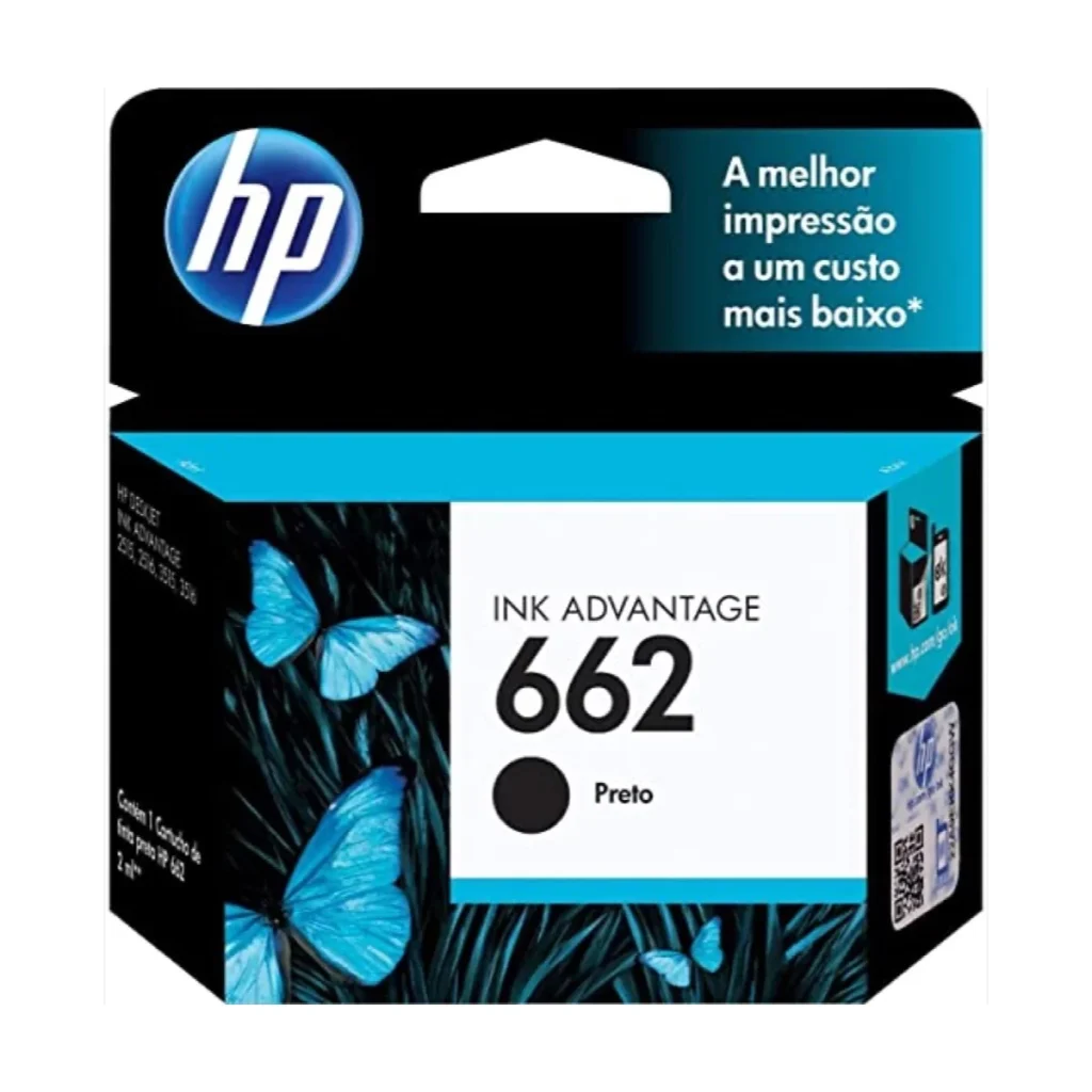 Cartucho HP 662 black original