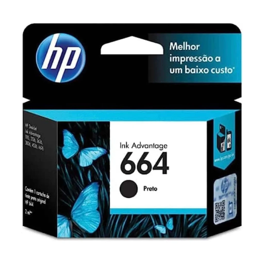 Cartucho HP 664 black original