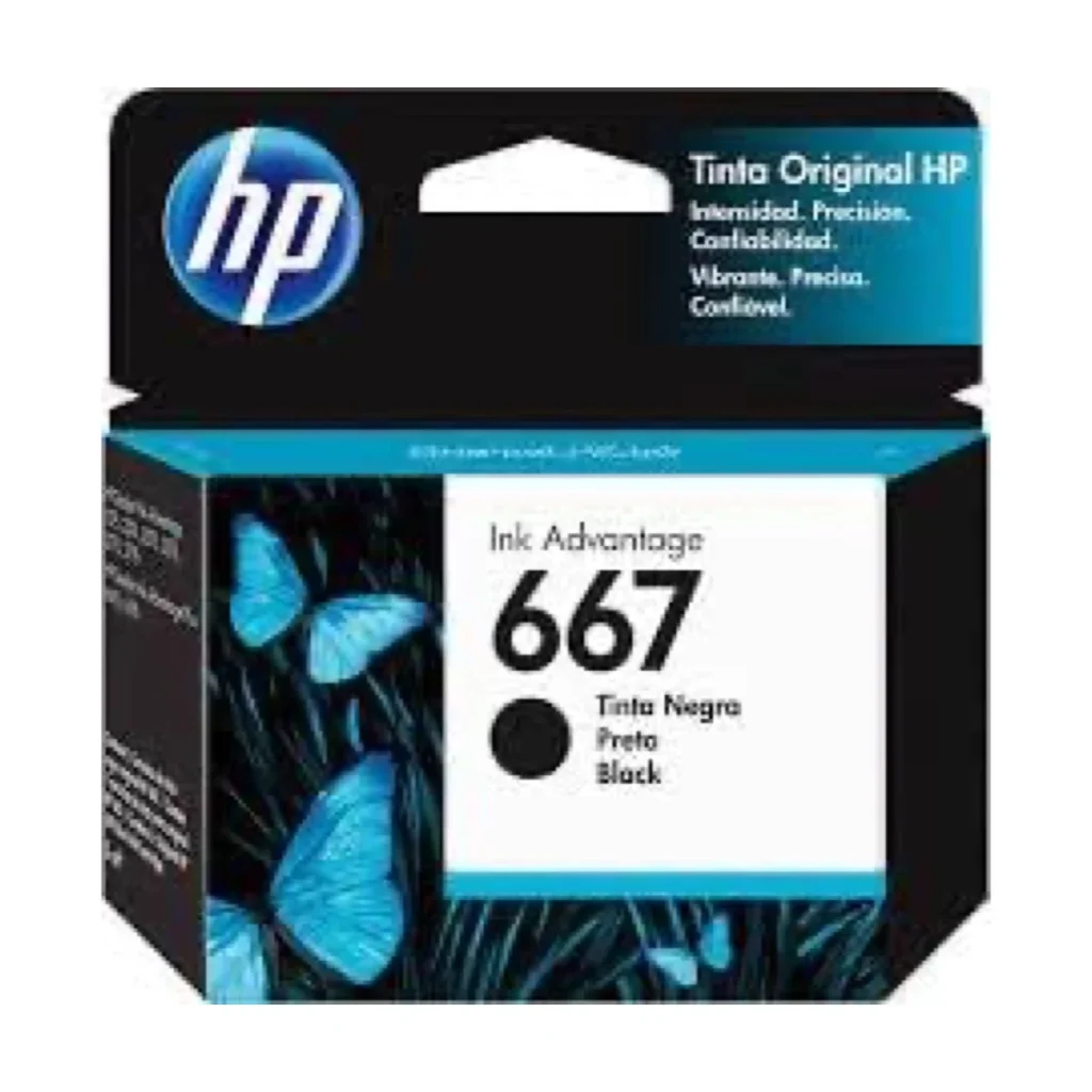 Cartucho HP 667 black original