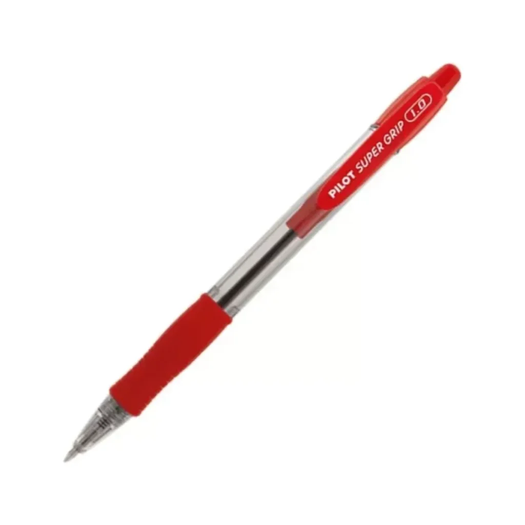 Caneta esferográficas Super Grip vermelho
