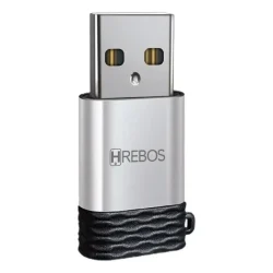 Adaptador OTG USB Macho para Tipo C Fêmea Hrebos AD-209 — H&H Suprimentos Corporativos