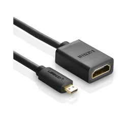 Adaptador UGREEN Micro HDMI (Tipo D) para HDMI (Tipo A) 22 cm Preto — H&H Suprimentos Corporativos