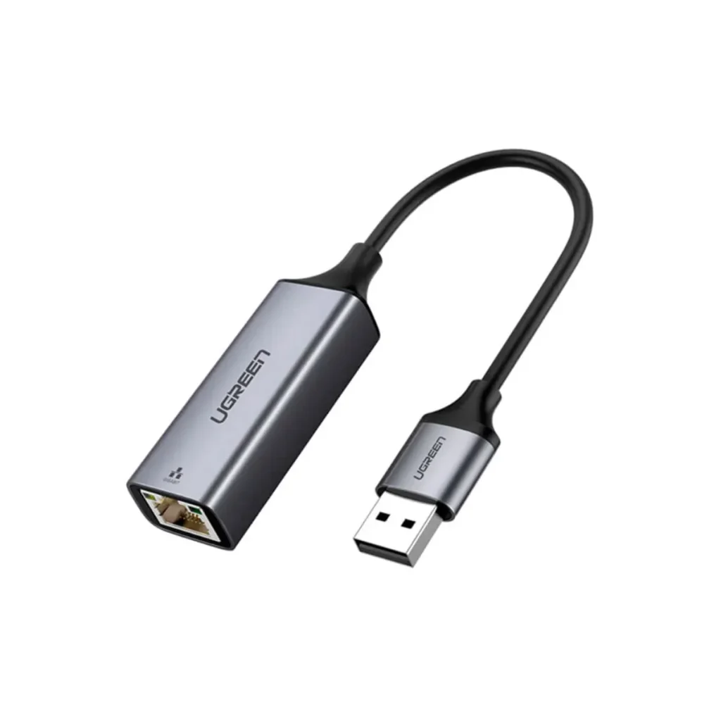 Adaptador ugreen USB 3.0 para ethernet RJ45 gigabit CM209 cinza espacial
