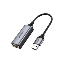 Adaptador Ugreen USB 3.0 para Ethernet RJ45 Gigabit CM209 Cinza Espacial — H&H Suprimentos Corporativos