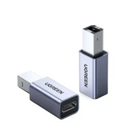 Adaptador Ugreen USB-C para USB-B US382 Cinza — H&H Suprimentos Corporativos