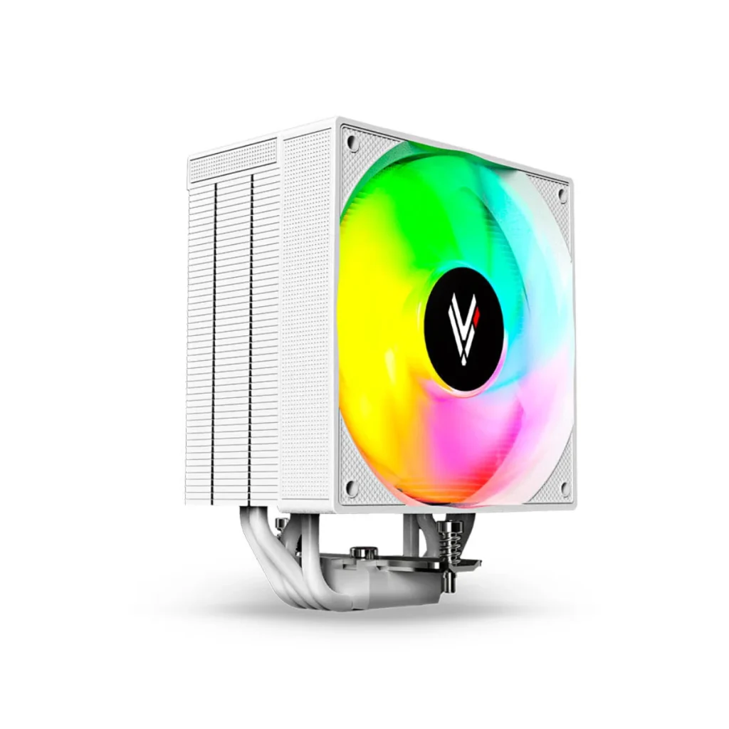 Air cooler para processador Hi Level elite ghost argb tdp 240W branco