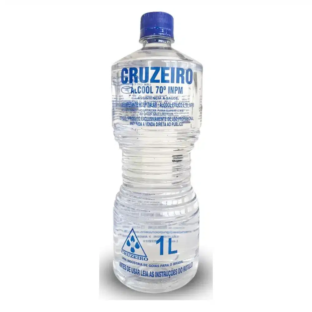 Álcool líquido 70% Cruzeiro 1 L