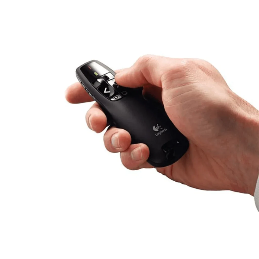 Apresentador sem fio Logitech R400 com ponteiro laser