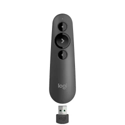 Apresentador Sem Fio Logitech R500s Grafite com Laser Vermelho — H&H Suprimentos Corporativos