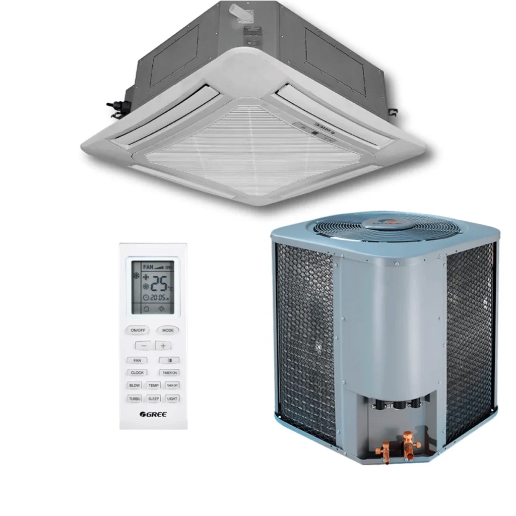 Ar-condicionado cassete gree inverter 56.000 btus quente/frio GKH60D3FI