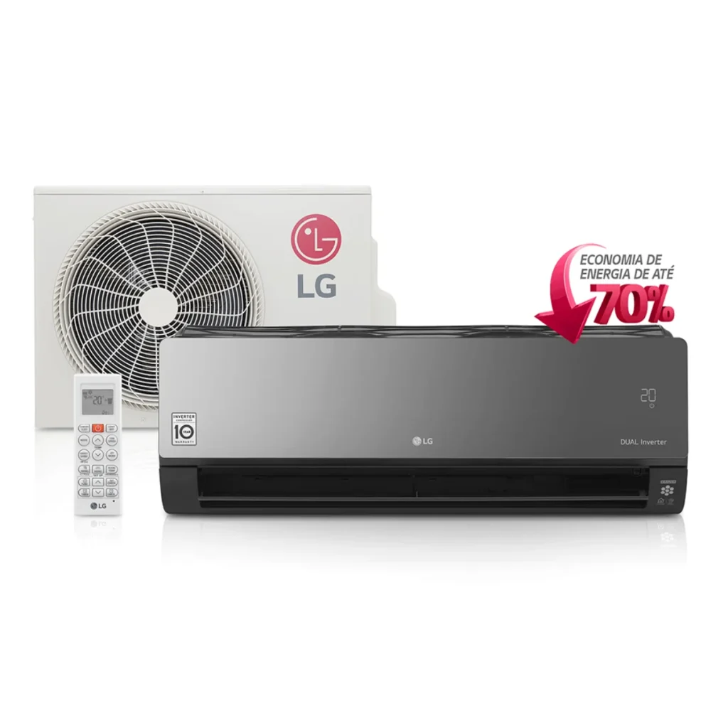 Ar-condicionado lg split dual inverter artcool 18.000 btus quente/frio