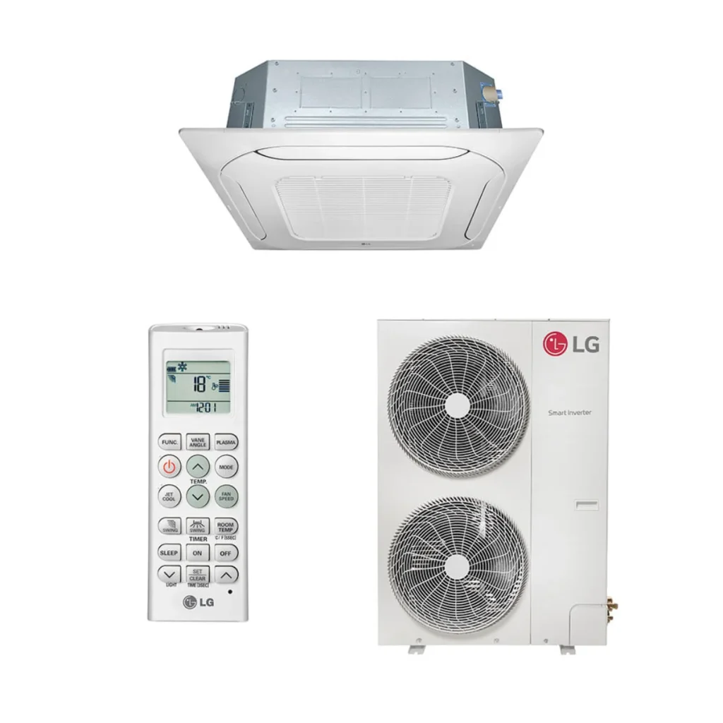 Ar-condicionado split cassete lg 4 vias inverter 48.000 btus frio ZTUQ48GMLAA...