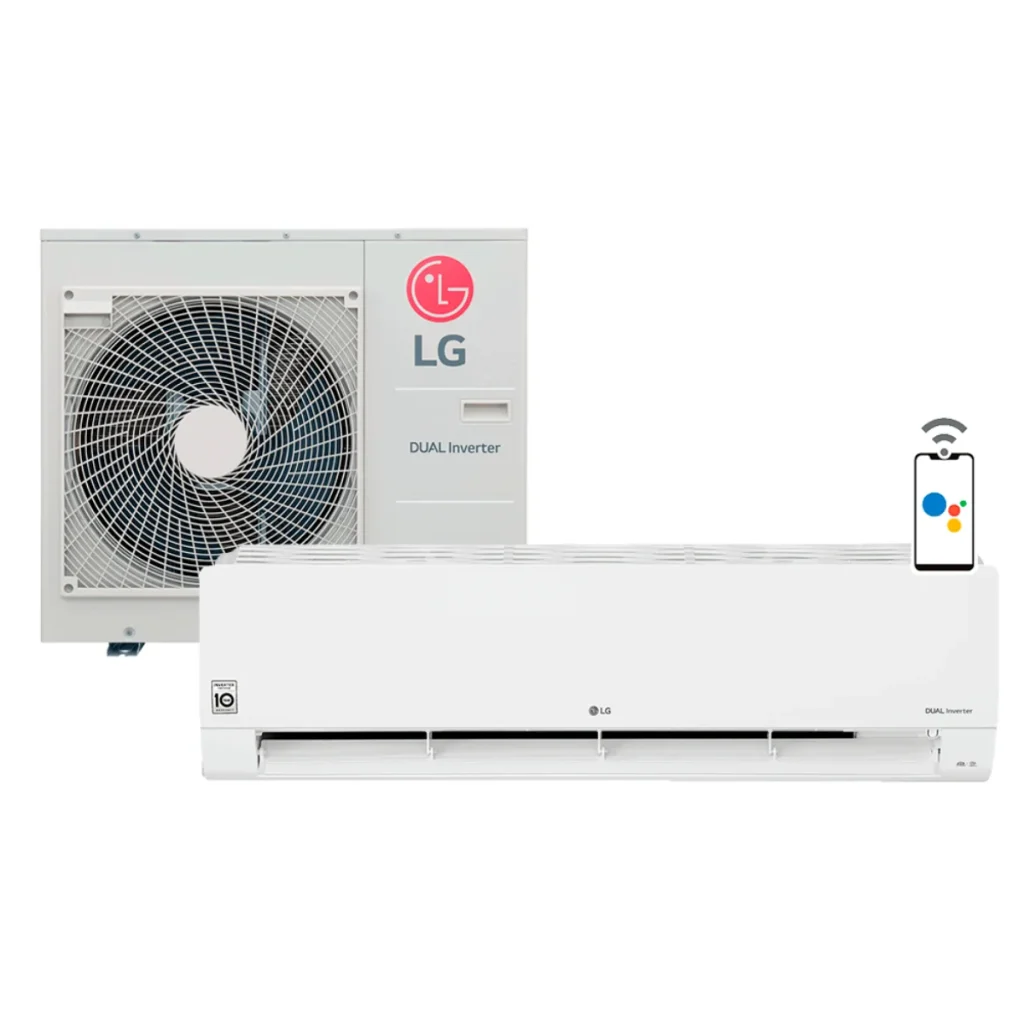 Ar-condicionado split lg dual inverter voice 36.000 btus quente e frio WI-FI
