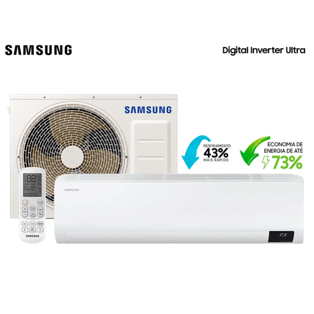 Ar-condicionado split Samsung digital inverter ultra 22.000 btus frio AR24BVH...