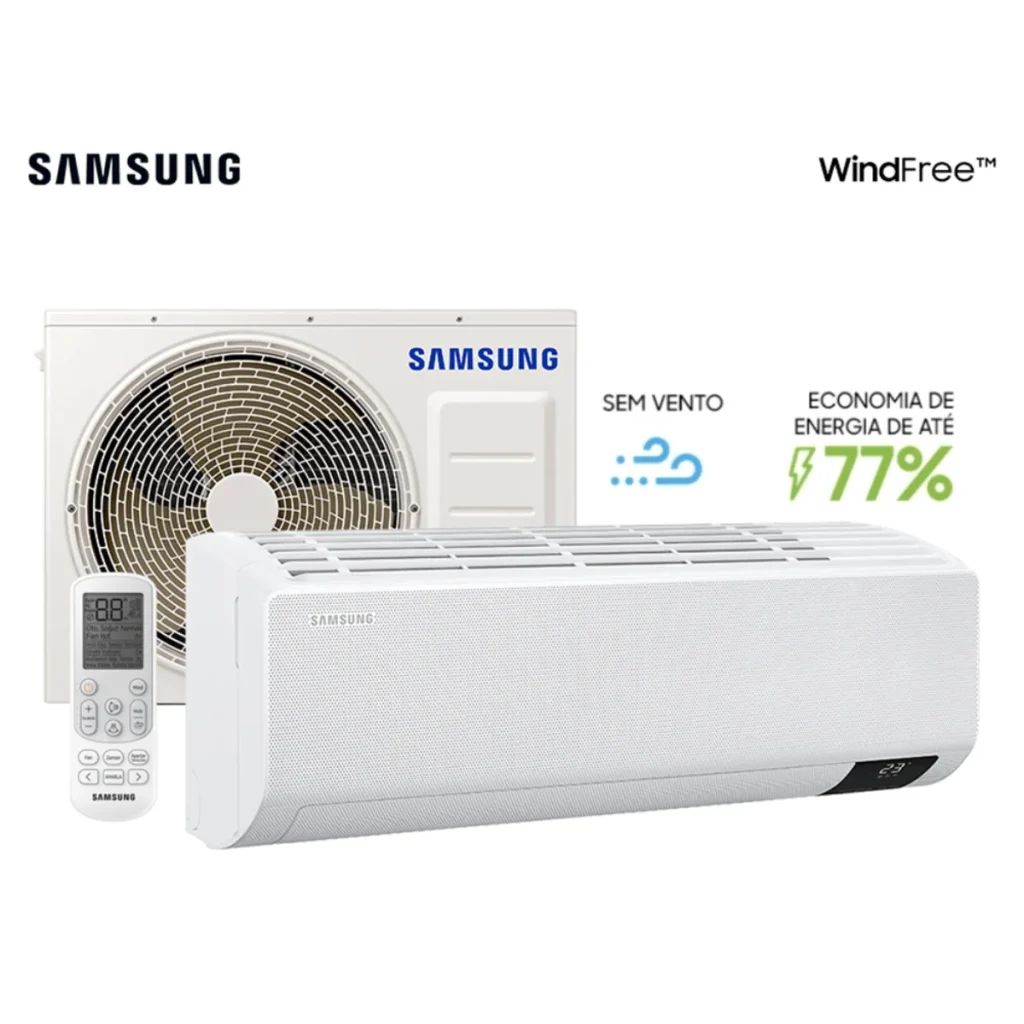 Ar-condicionado split Samsung windfree inverter 12.000 btus quente e frio AR1...