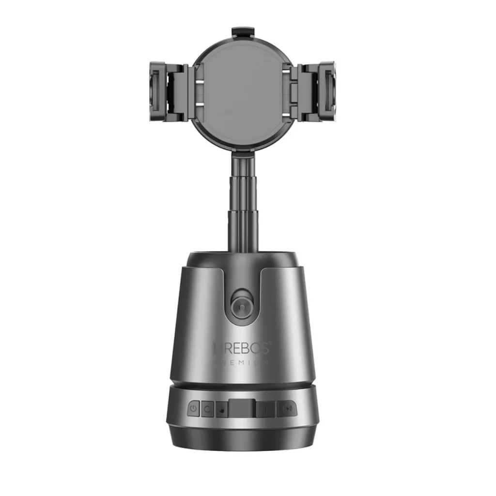 Base giratória hrebos IF-100 com reconhecimento facial 360°
