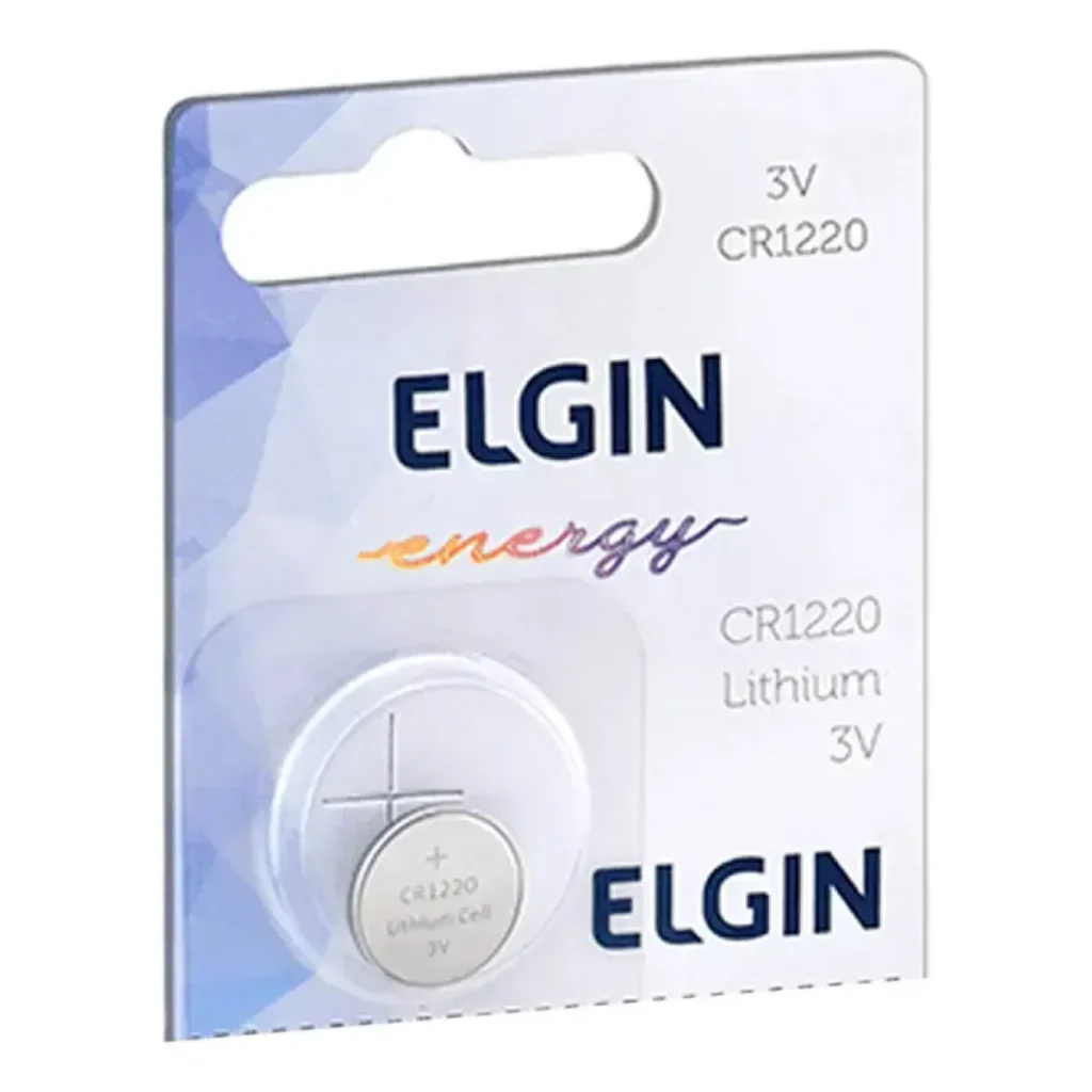 Bateria de lítio Elgin CR1220 3 v unidade