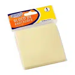 Bloco Adesivo Smart Notes Amarelo Pastel 76 x 76 mm, 100 Folhas — H&H Suprimentos Corporativos