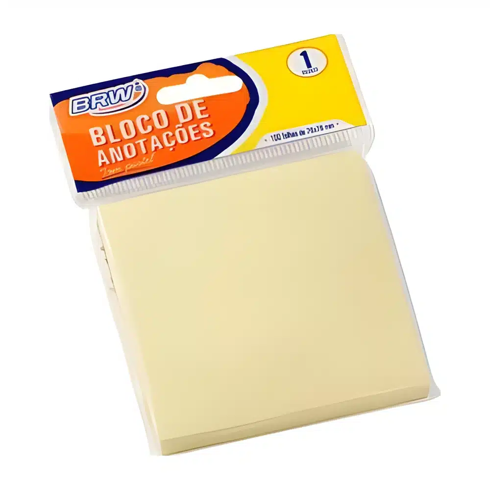 Bloco adesivo Smart Notes amarelo pastel 76 x 76 mm, 100 folhas