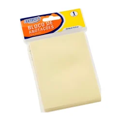 Bloco Smart Notes 76 x 102 mm Amarelo Pastel (100 Folhas) — H&H Suprimentos Corporativos