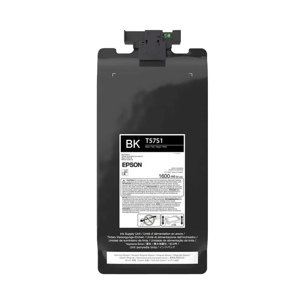 Bolsa de tinta Epson ultrachrome df T57S120 preto 1,6 L original