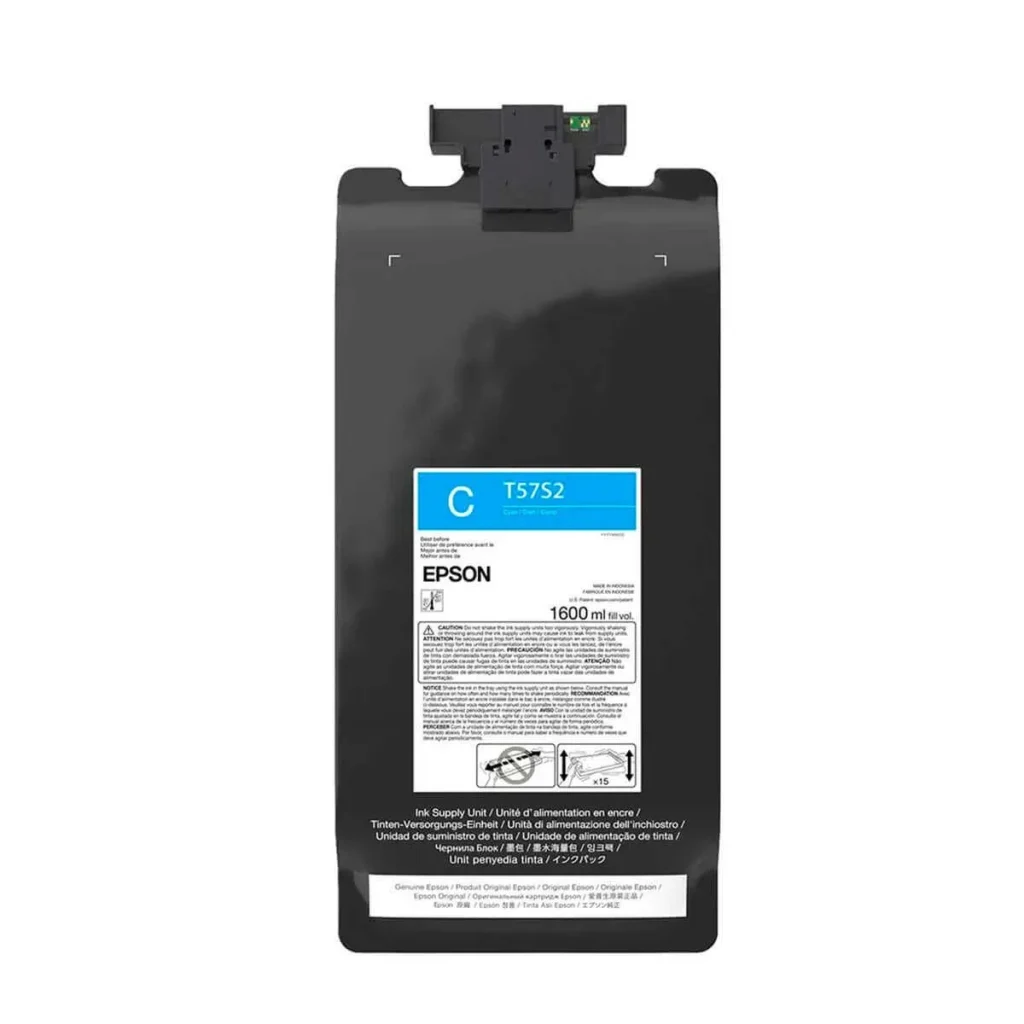 Bolsa de tinta Epson ultrachrome df T57S220 ciano 1,6 L original