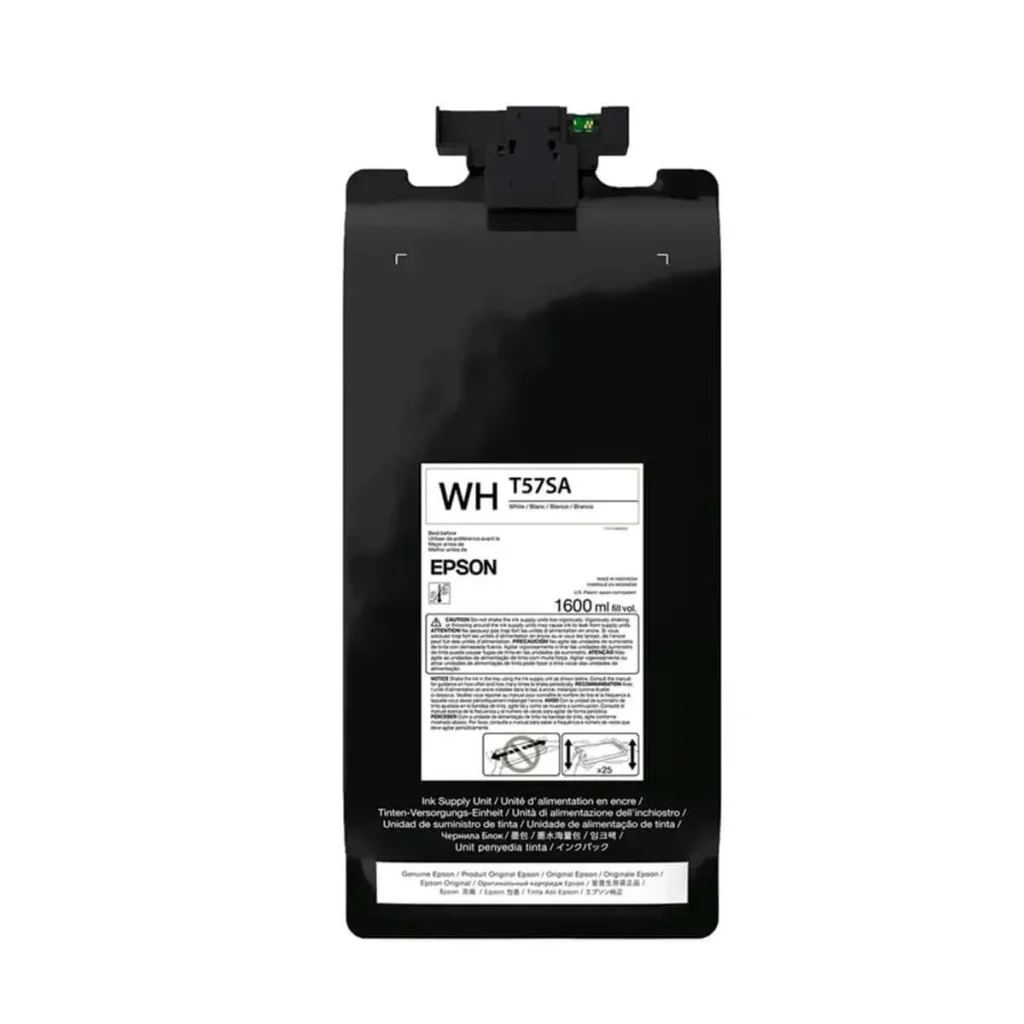Bolsa de tinta Epson ultrachrome df T57SA20 branco 1,6 L original