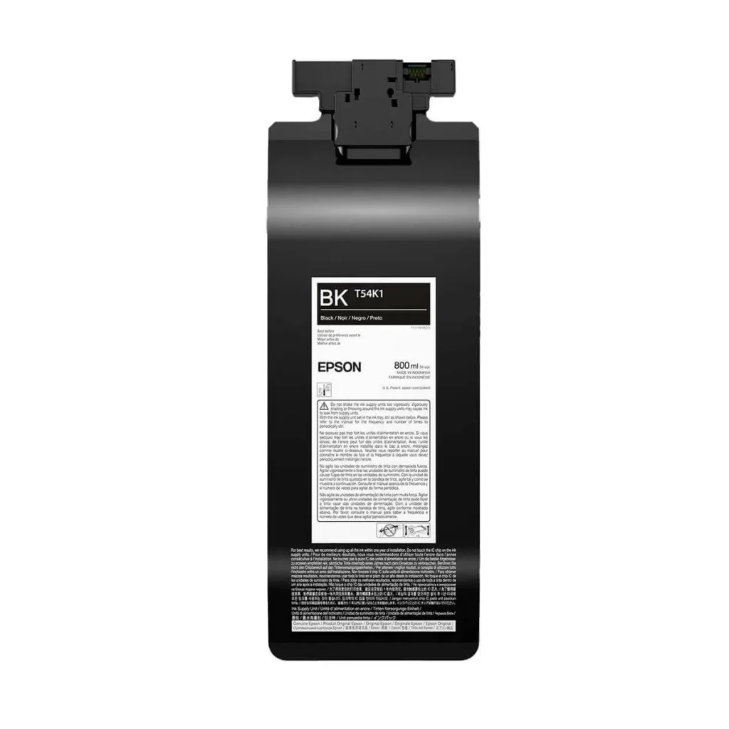 Bolsa de tinta Epson ultrachrome DG2 T54K120 preto 800 ml original
