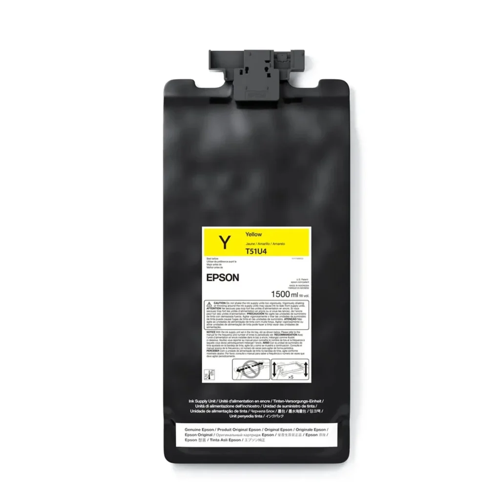 Bolsa de tinta Epson ultrachrome GS3 T51U420 amarelo 1,5 L original