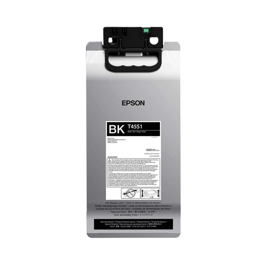Bolsa de tinta Epson ultrachrome rs T45S120 preto 1,5 L original