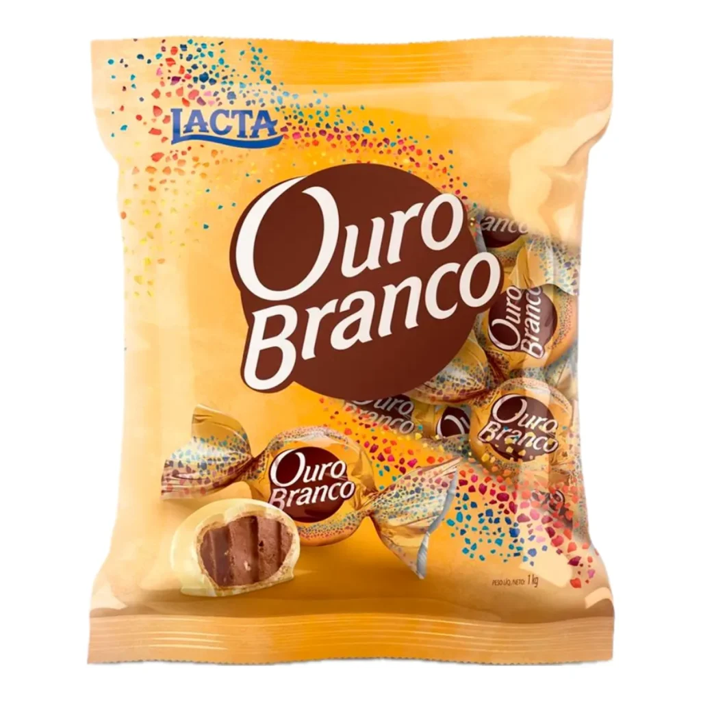 Bombom ouro branco lacta 1 kg