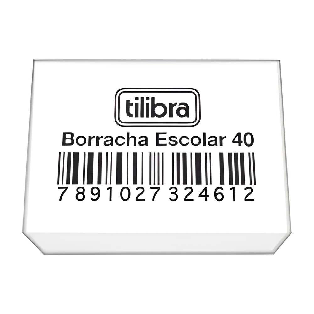Borracha escolar branca média Tilibra 40DP