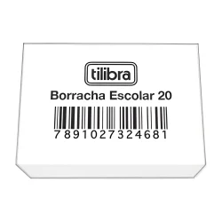 Borracha Escolar Grande Branca Tilibra 20DP — H&H Suprimentos Corporativos
