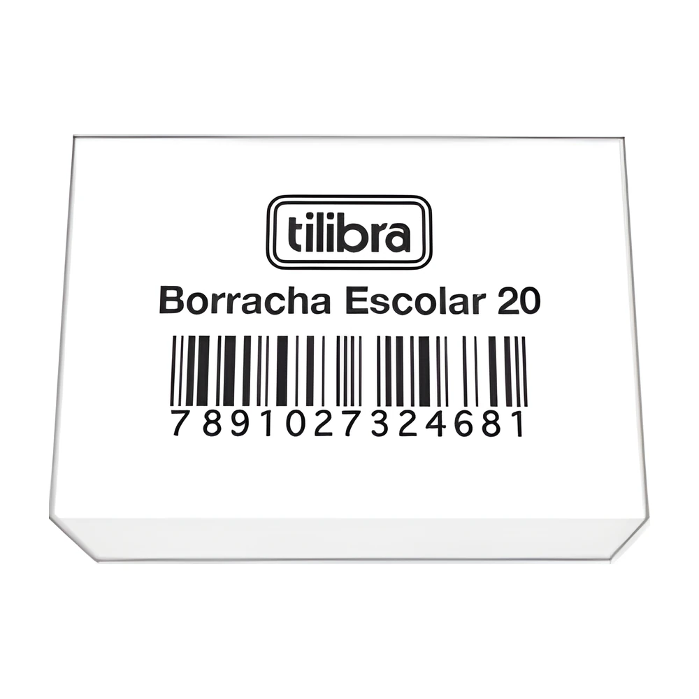 Borracha escolar grande branca Tilibra 20DP