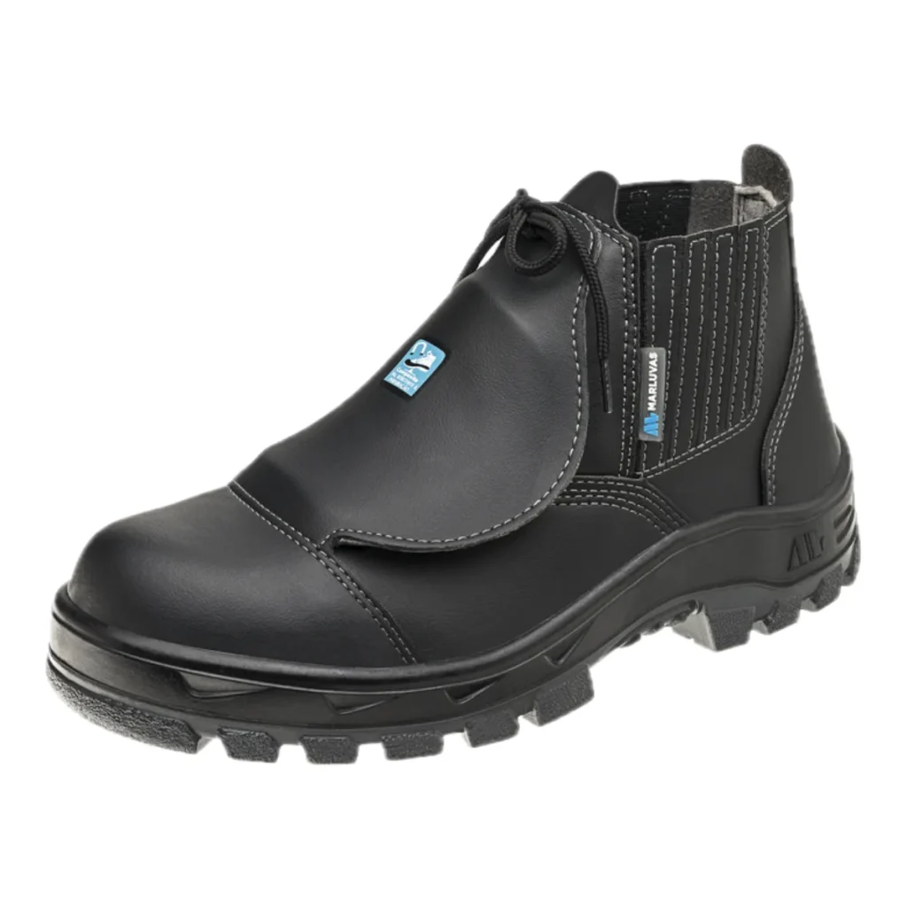 Bota de segurança marluvas prime 70B19 microfibra preta com biqueira composite