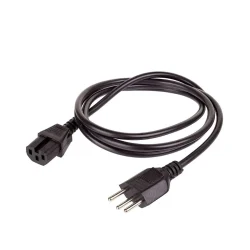 Cabo de Força Kross 1,5 m 3 x 0,75 mm² 10 A Preto — H&H Suprimentos Corporativos