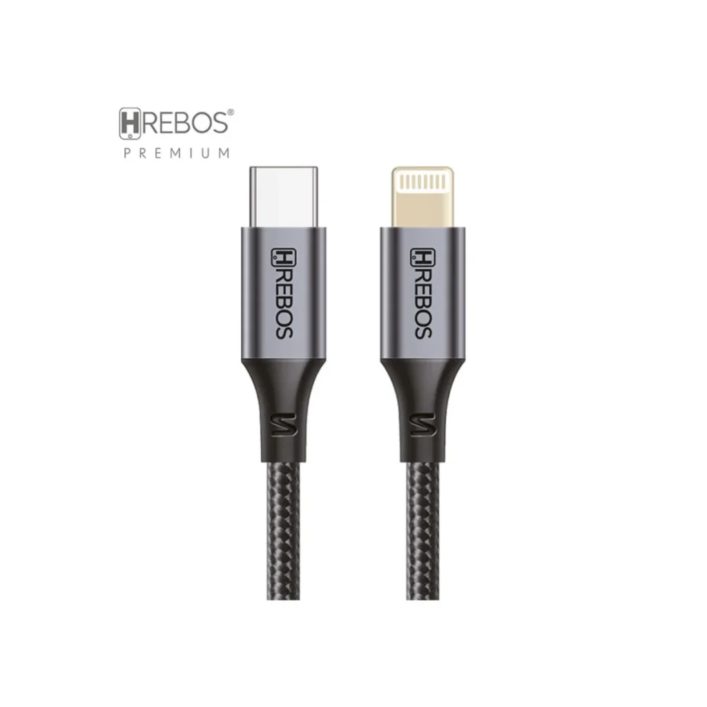 Cabo hrebos midnight CB-362i USB-c para lightning 27 w 1 m