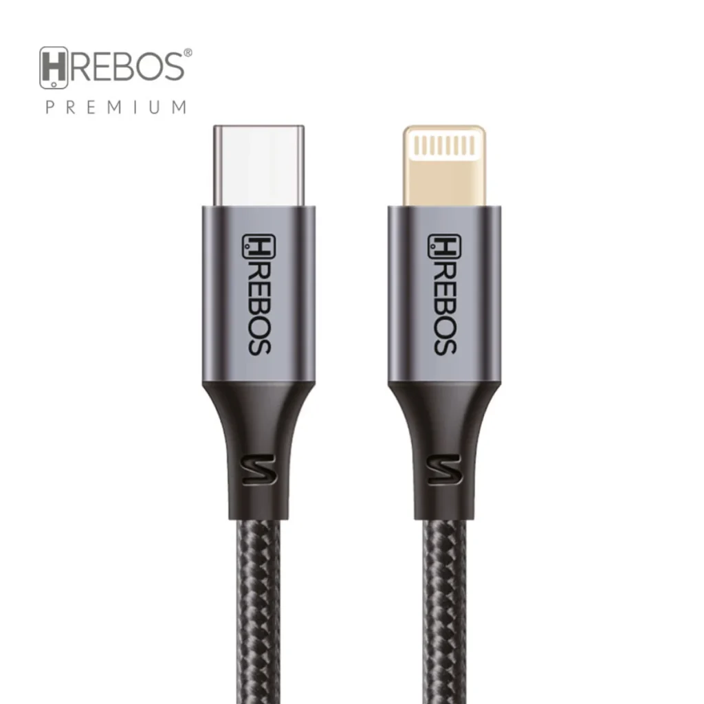 Cabo hrebos premium midnight CB-3631 USB-c para lightning 27 w 2 m