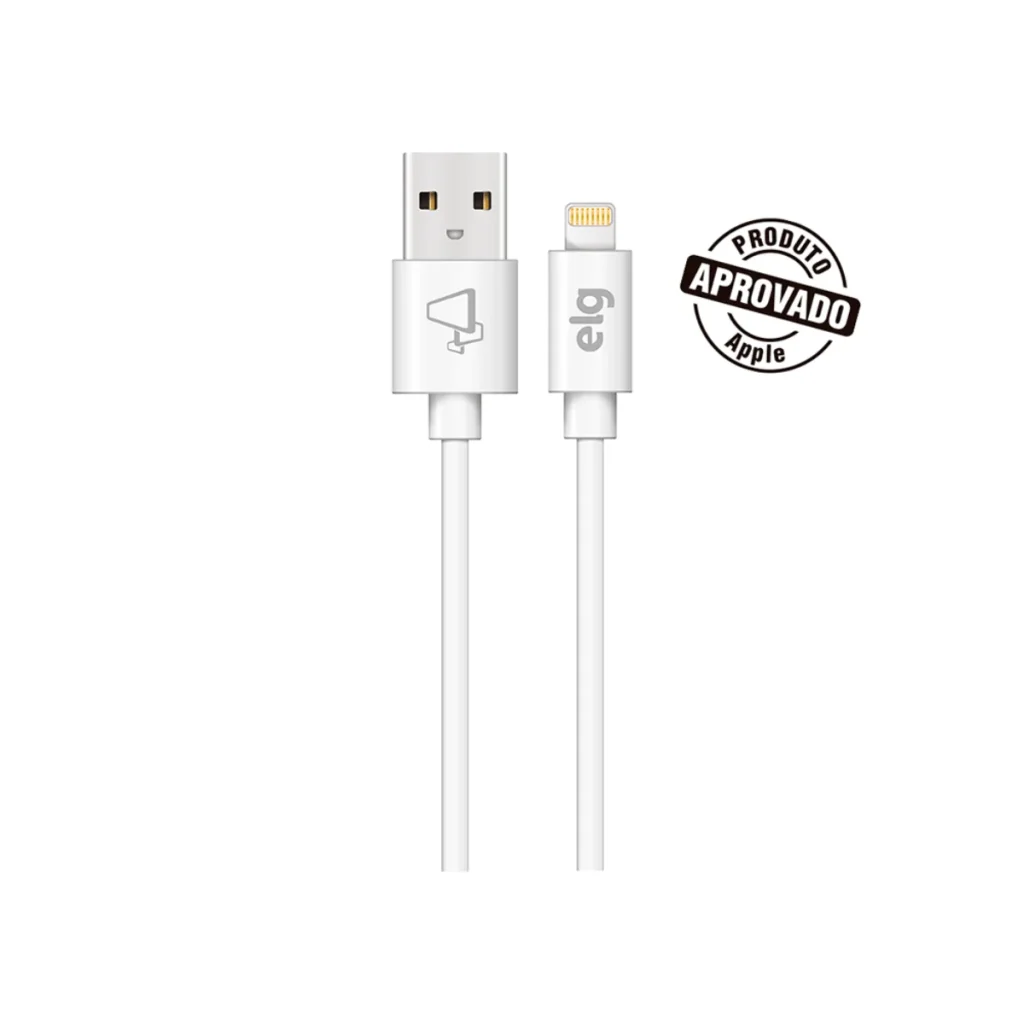 Cabo lightning ELG C830 8 pinos 3 metros 2,4 a 12 w