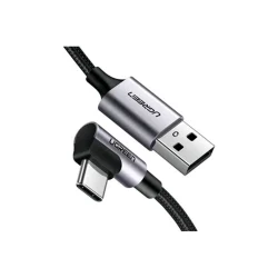 Cabo UGREEN US176 USB-A para USB-C 18W 3 Metros Conector 90 Graus — H&H Suprimentos Corporativos