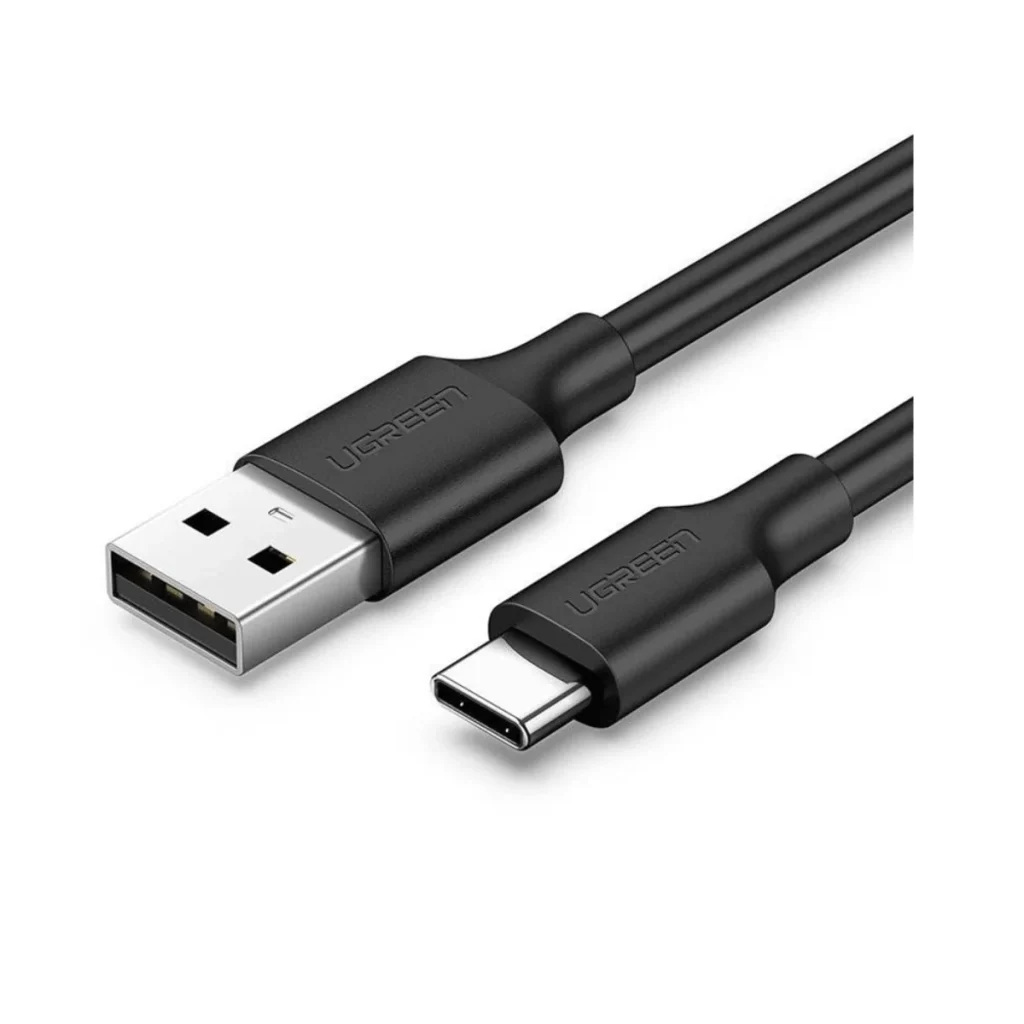 Cabo ugreen US287 USB 2.0 para USB-c 3 a 1,5 m preto