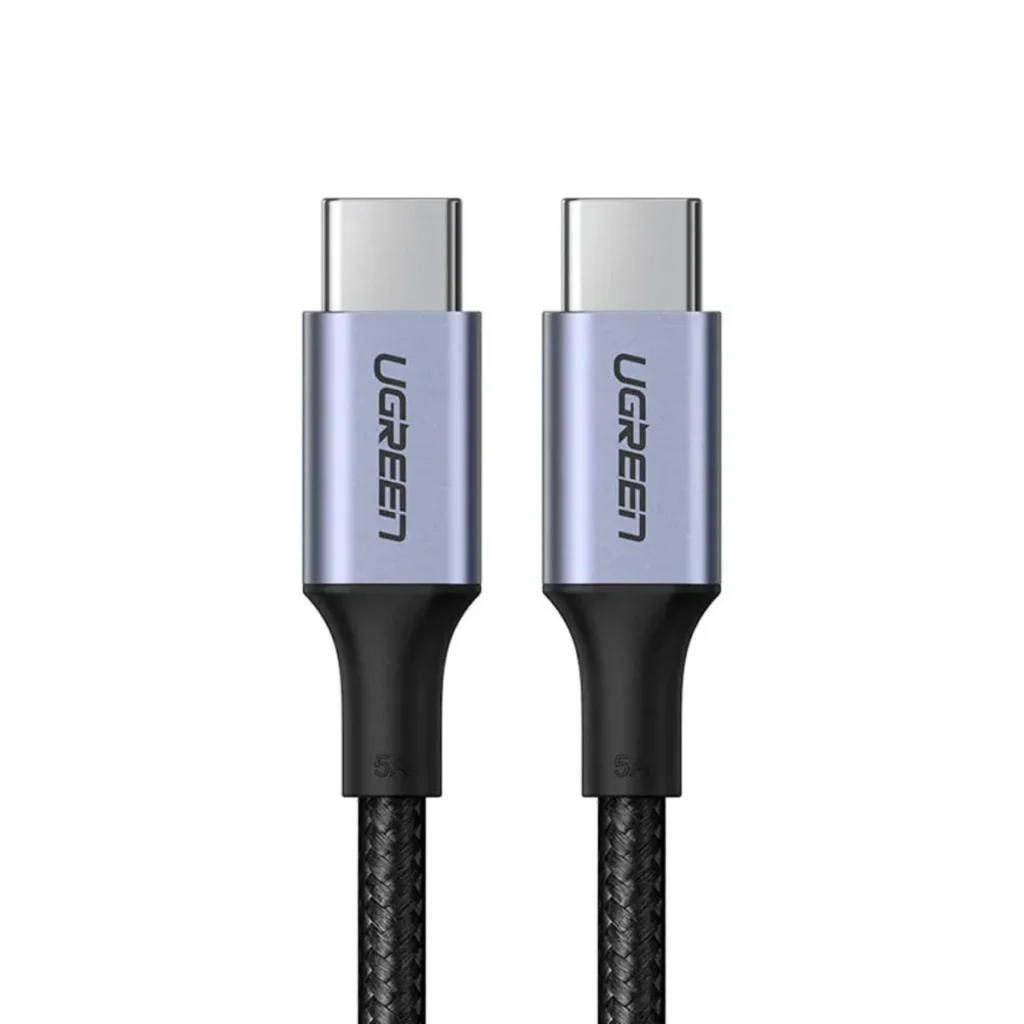 Cabo ugreen USB-c para USB-c 100 w 5 a US316 2 m