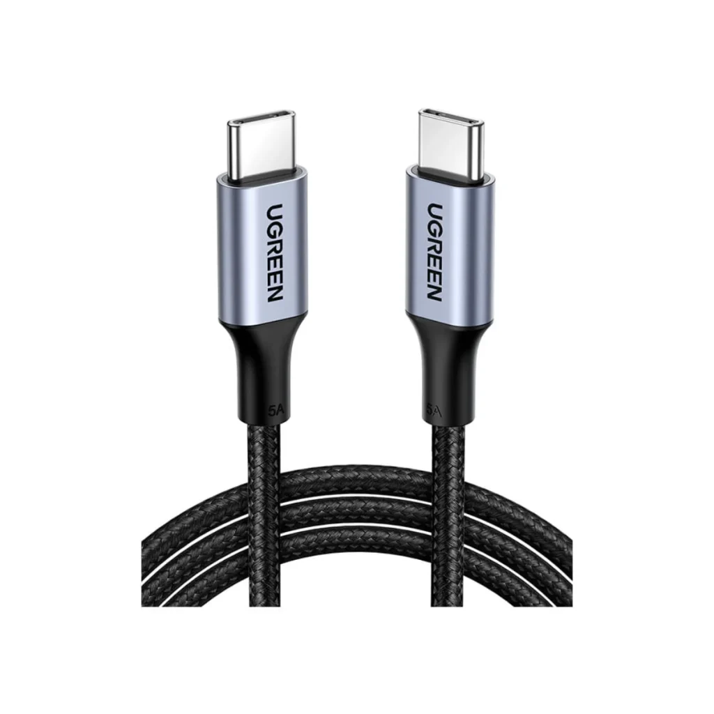 Cabo ugreen USB-c para USB-c 5A 100W 1 metro