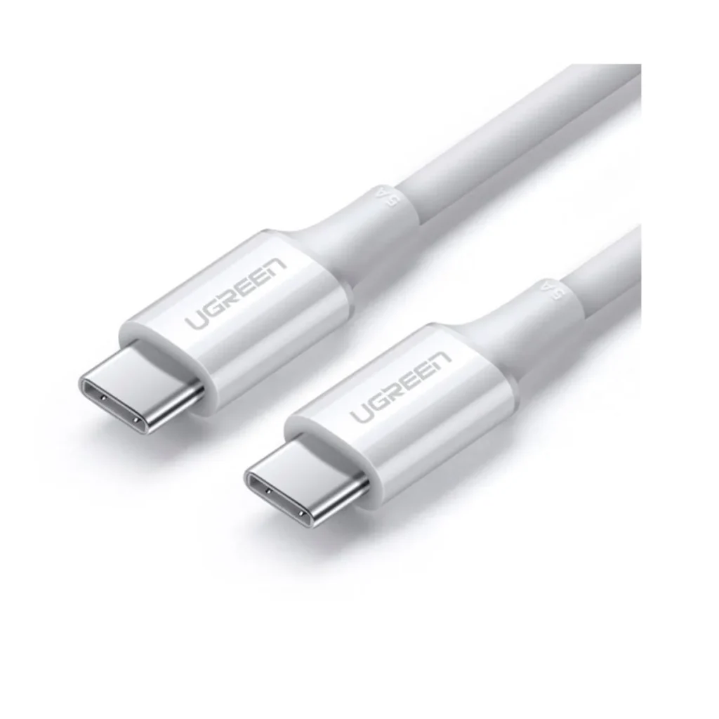 Cabo ugreen USB-c para USB-c 5A 100W US300 2 metros
