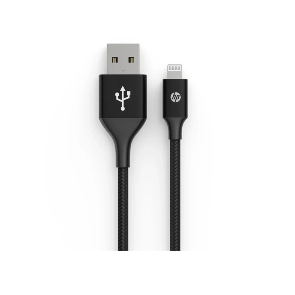 Cabo USB-a para lightning HP DHC-MF100-2M 2 metros de nylon trançado