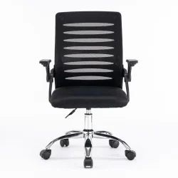 Cadeira de Escritório Alltek ATK-C01 Tela Mesh Preta — H&H Suprimentos Corporativos