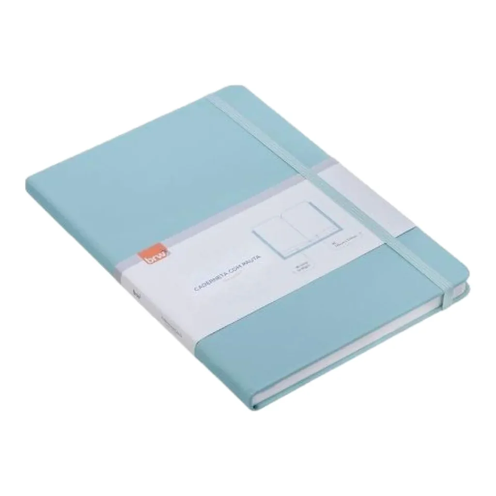 Caderneta notebook pautada verde água NB0008